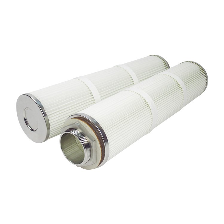 TOPEP Factory Dust Filter Cartridge Waste Gas Treatment Pleated Polyester Cloth and SS304 Air Filter Cartridge