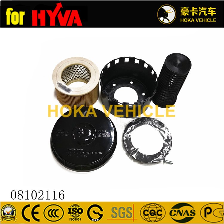 Truck Spare Parts Air Filter 08102116 for Dump Truck HYVA Hoist System
