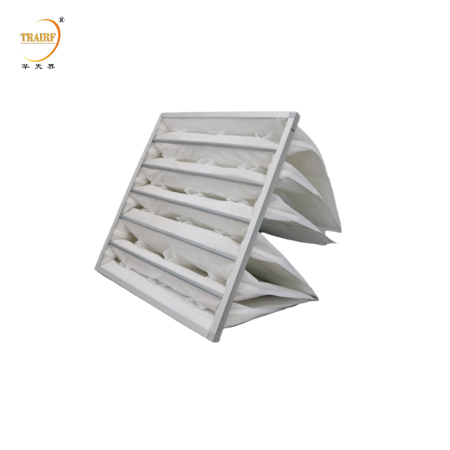 G4 F5 F6 F7 F8 F9 Aluminum Frame Synthetic Fiber Pocket Primary Air Filter Mau and Ahu
