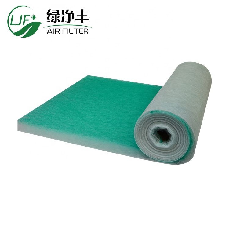 Paint Stop Grease Filter for Inflatable Auto Painting Spray Booth Floor Fiberglass Filter Media Manufacture