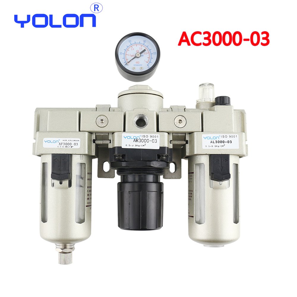AC3000 G1/4 High Pressure Regulator Air Filter Combination Preparation Unit
