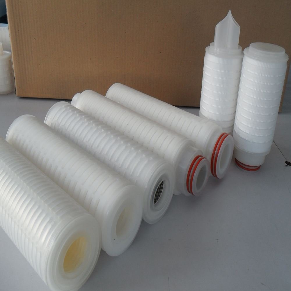 Manufacturer Membrane Micro Pleated 10 20 30 40 Inch 0.22 Micron Hydrophobic PTFE Filter Cartridge for Fermenting Sterile Tank