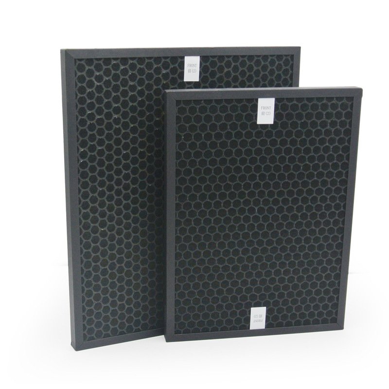 Custom High Efficiency Smoke Removal Coconut Shell Activated Carbon Honeycomb Hepa Activated Carbon Filter for air Purifier