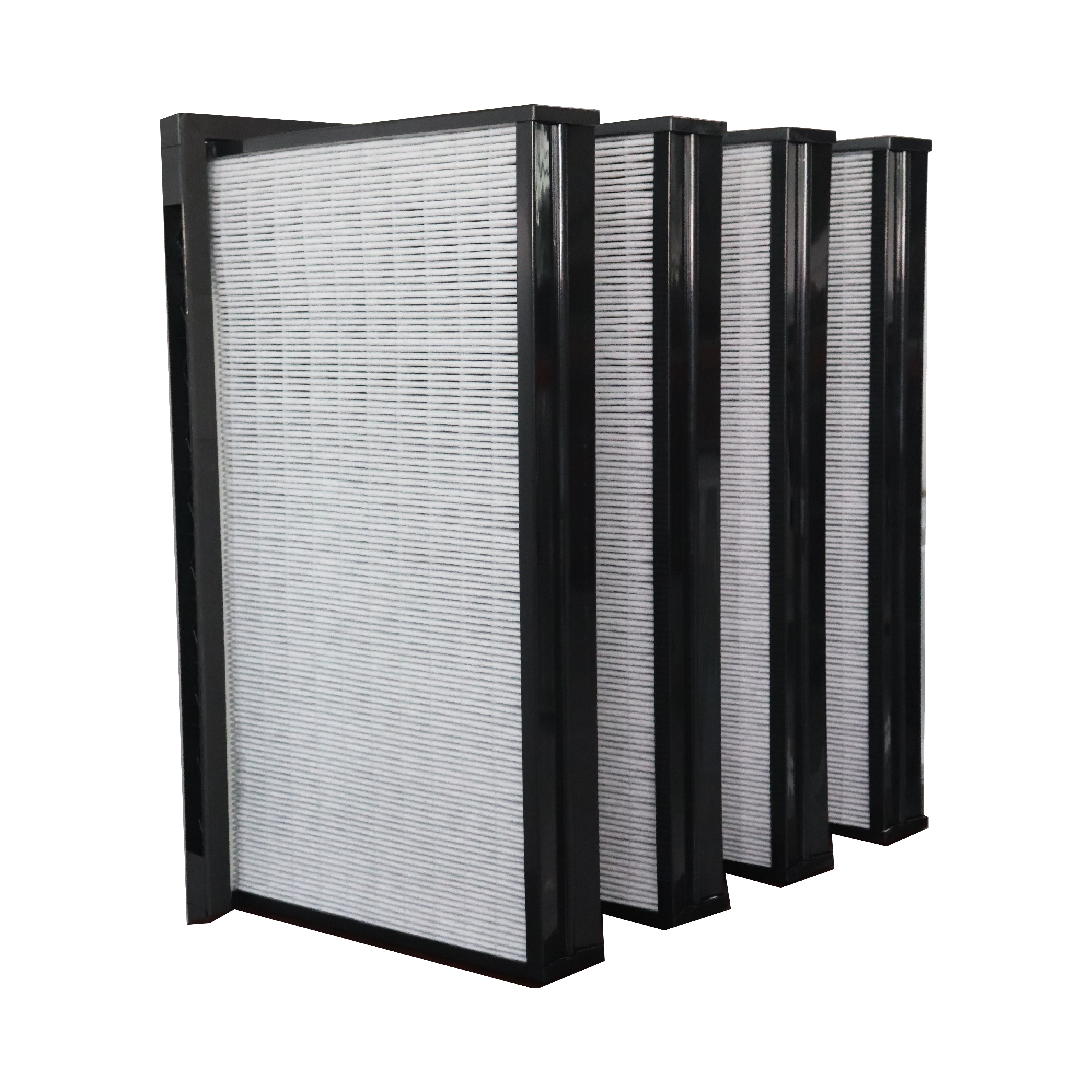 Wholesale Industrial Plastic Frame H13 H14 HEPA Filter W Type V-Bank Ventilation HVAC Air Filter