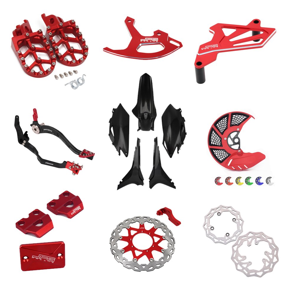 JFG Factory Manufacturer Cnc Aluminum Alloy Enduro Dirt Bike Spare Part Motorcycle Accessories Body Plasit Kit for Honda Crf Xr