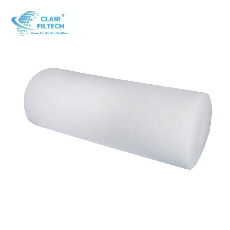 Pre Air Filter Media Synthetic Fiber Ceiling Filter Cotton Painting Spray Booth Coarse Filter Media Polyester Fiber