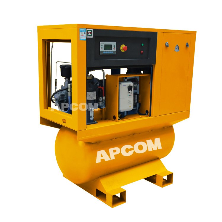 Screw air Compressor 20HP 15KW 500 Lilter tank Dryer Mounted All in One Aircompressor 60 70 80 Gallons air Compressor