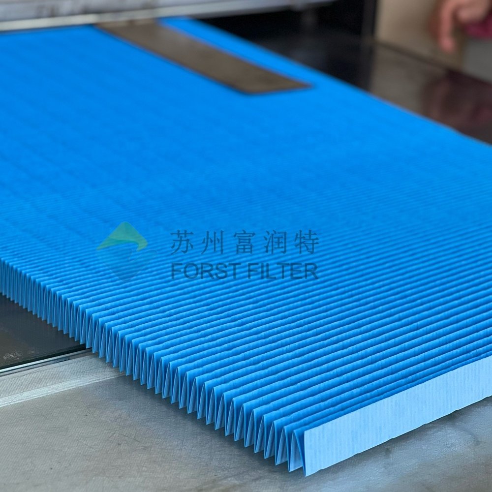 New 99.95% Efficiency HEPA White/Blue Nano Composite Media Cellulose Air Filter Various Widths Industrial Filtration Equipment