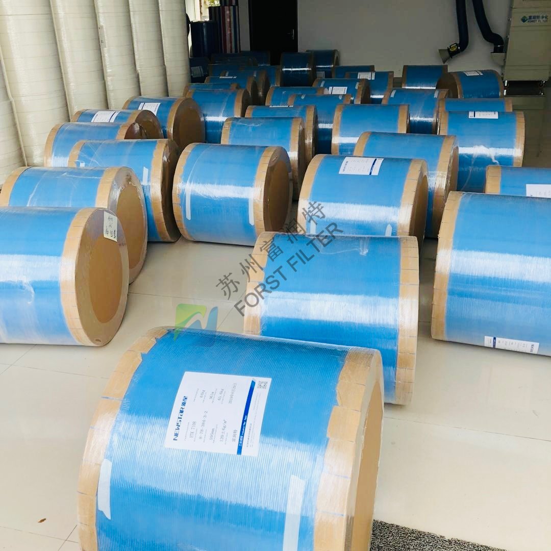 New 99.95% Efficiency HEPA White/Blue Nano Composite Media Cellulose Air Filter Various Widths Industrial Filtration Equipment