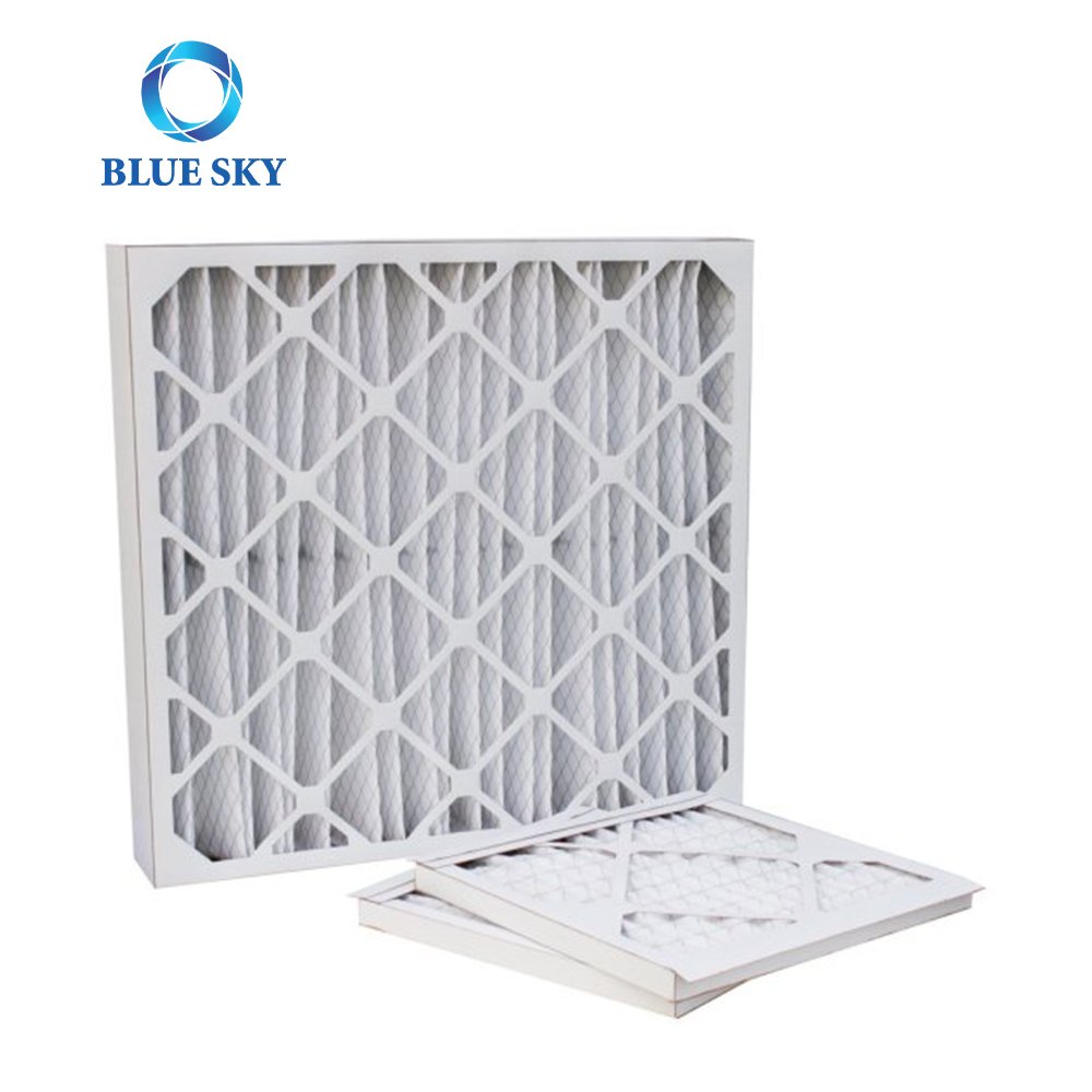 Customized Size MERV 13 Cardboard Frame Pleated AC Furnace Air Filter for HVAC Systems Parts