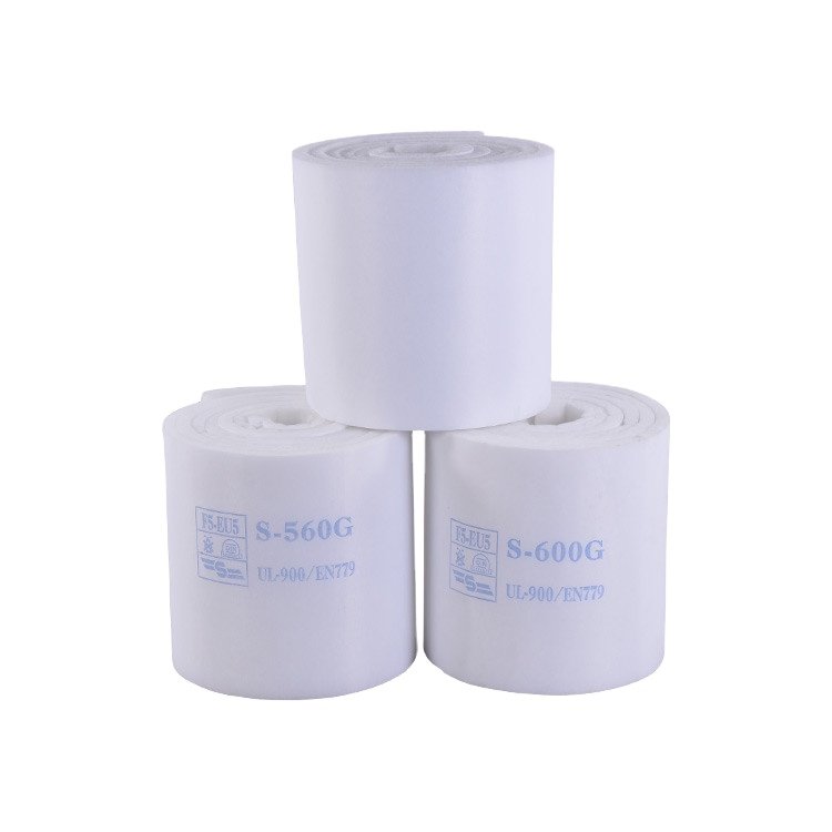 Non Woven Filter Cotton Spray Booth Ceiling Filter Media Synthetic Fiber C-600G Roof Pre Filter Manufacturer
