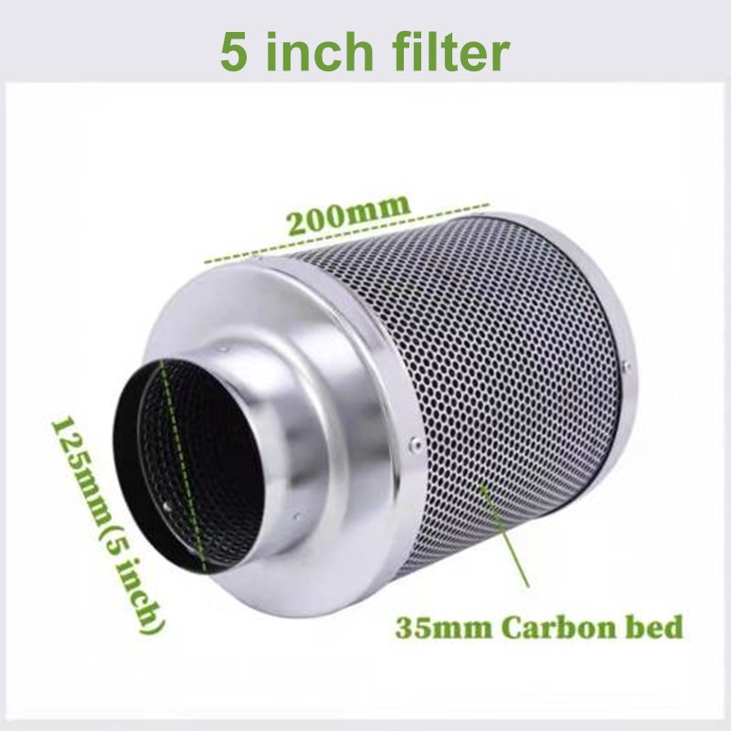 Activated Carbon Filter for Hydroponic Plant Tent 4 Inch 5 Inch 6 Inch 8 Inch 10 Inch Grow System Carbon Air Filter