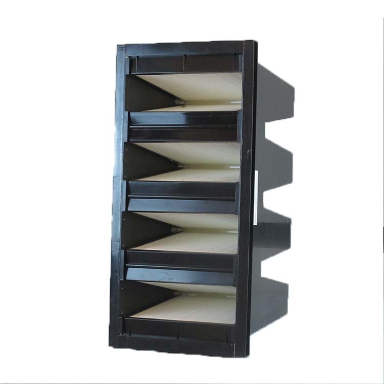 High Efficiency V-bank Ventilation Filter HVAC System Air Filter Air Conditioning Rigid V-bank Box air Hepa Filter for AHU