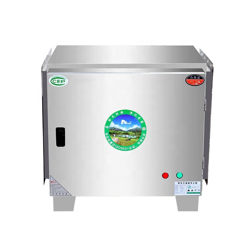 Factory Price Electrostatic Oil Fume Lampblack Smog Air Purifier Kitchen Smoke Filter