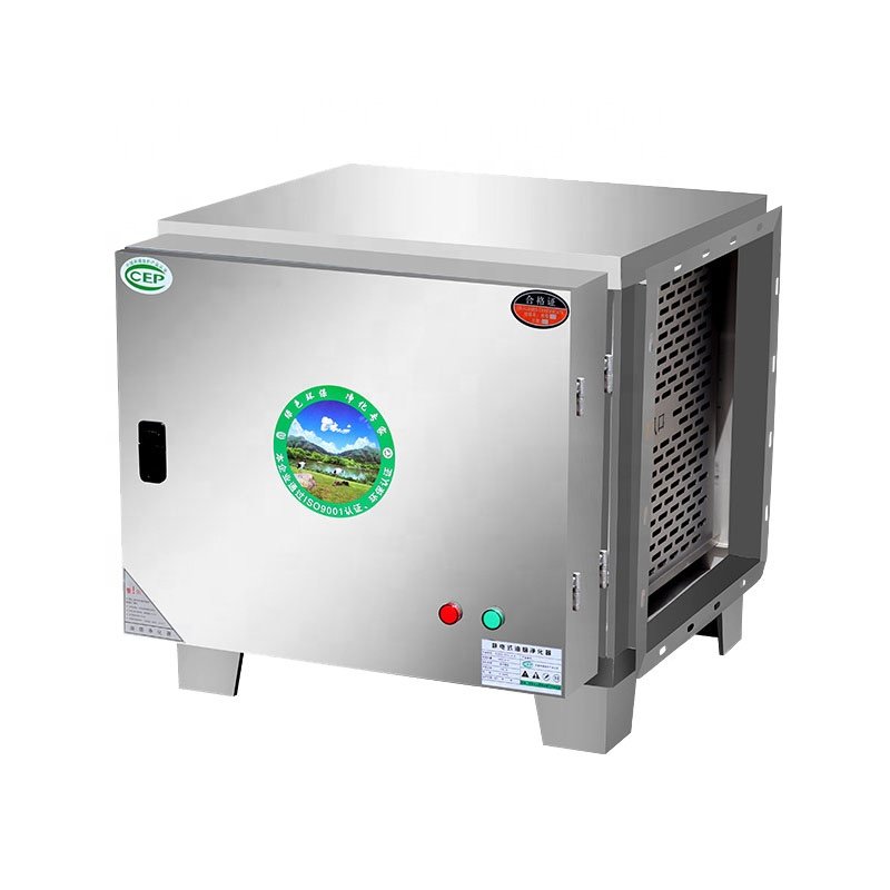 Factory Price Electrostatic Oil Fume Lampblack Smog Air Purifier Kitchen Smoke Filter