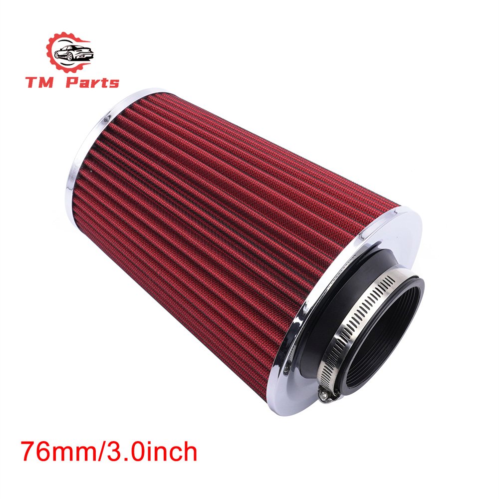 4" 101mm Performance High Flow Cold Air Intake Cone Replacement Dry Filter Car Air Filter Universal