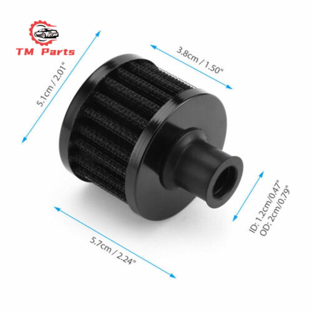 12mm Cold Air Intake Filter Vent Crankcase Car Breather Valve Cover Car Air Filter Universal
