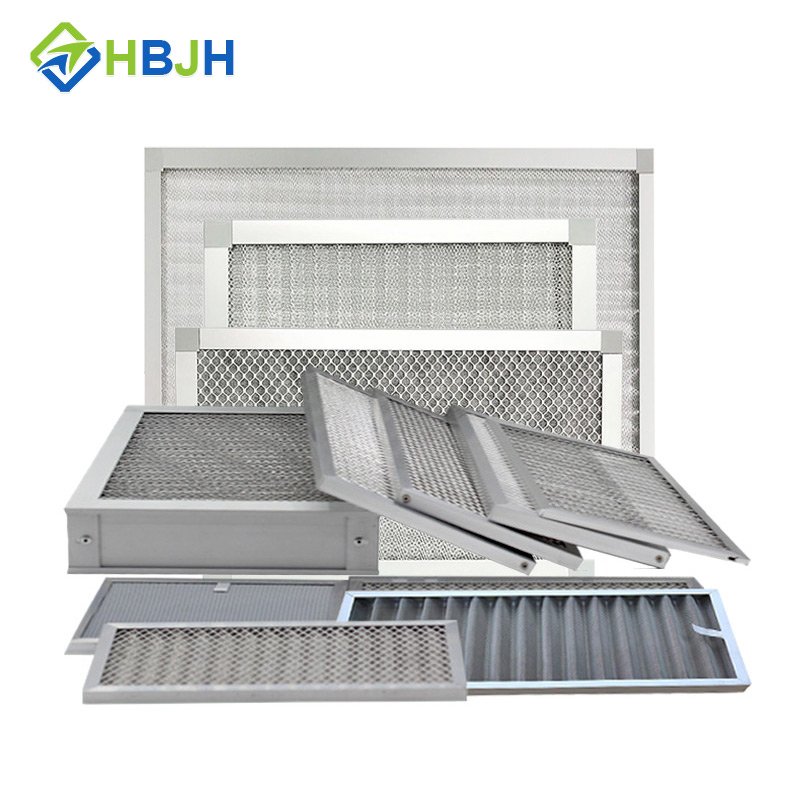 Aluminum Stainless Steel Washable Metal Mesh Prefilter air Conditioning Kitchen Oil Smoke Pre Filter air Filter