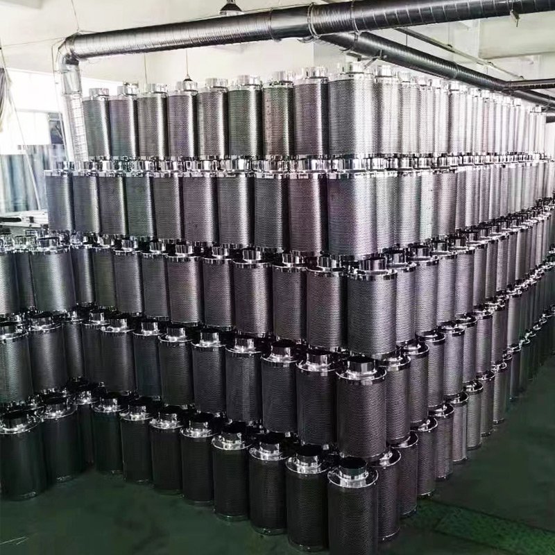 Hydroponic 6 Inch 8 Inch 10 Inch 12 Inch Grow System Carbon Air Filter Activated Carbon Filter for Inline Fan