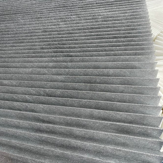 Anti-static Non-woven Filter Paper Cardboard Paper Frame Die Cut Pleats for Crepe in Roll HEPA 0.3 Micron Air Filter