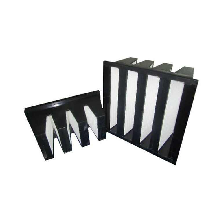 Hot Sale Good Price 4v V Bank Hepa Air Filter, 18x24x12",MERV 13 Plastic Frame