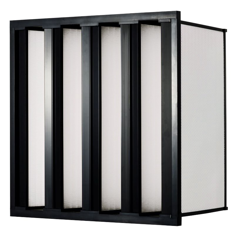 Hot Sale Good Price 4v V Bank Hepa Air Filter, 18x24x12",MERV 13 Plastic Frame