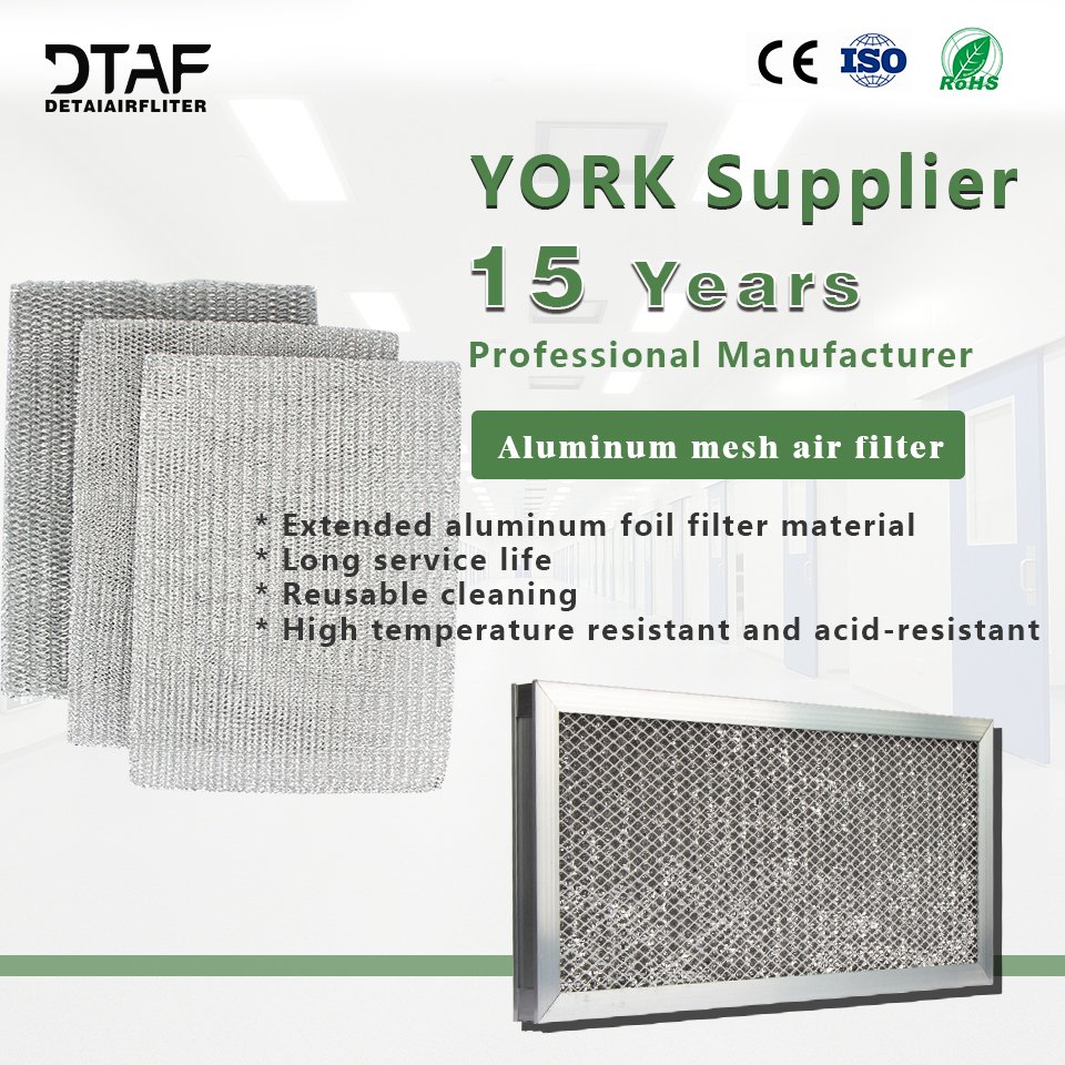 G1 G2 G3 G4 Factory Direct Supply HVAC Panel Filter Washable Pleated Pre-Air Filtration for Restaurants Industry Useful Filters