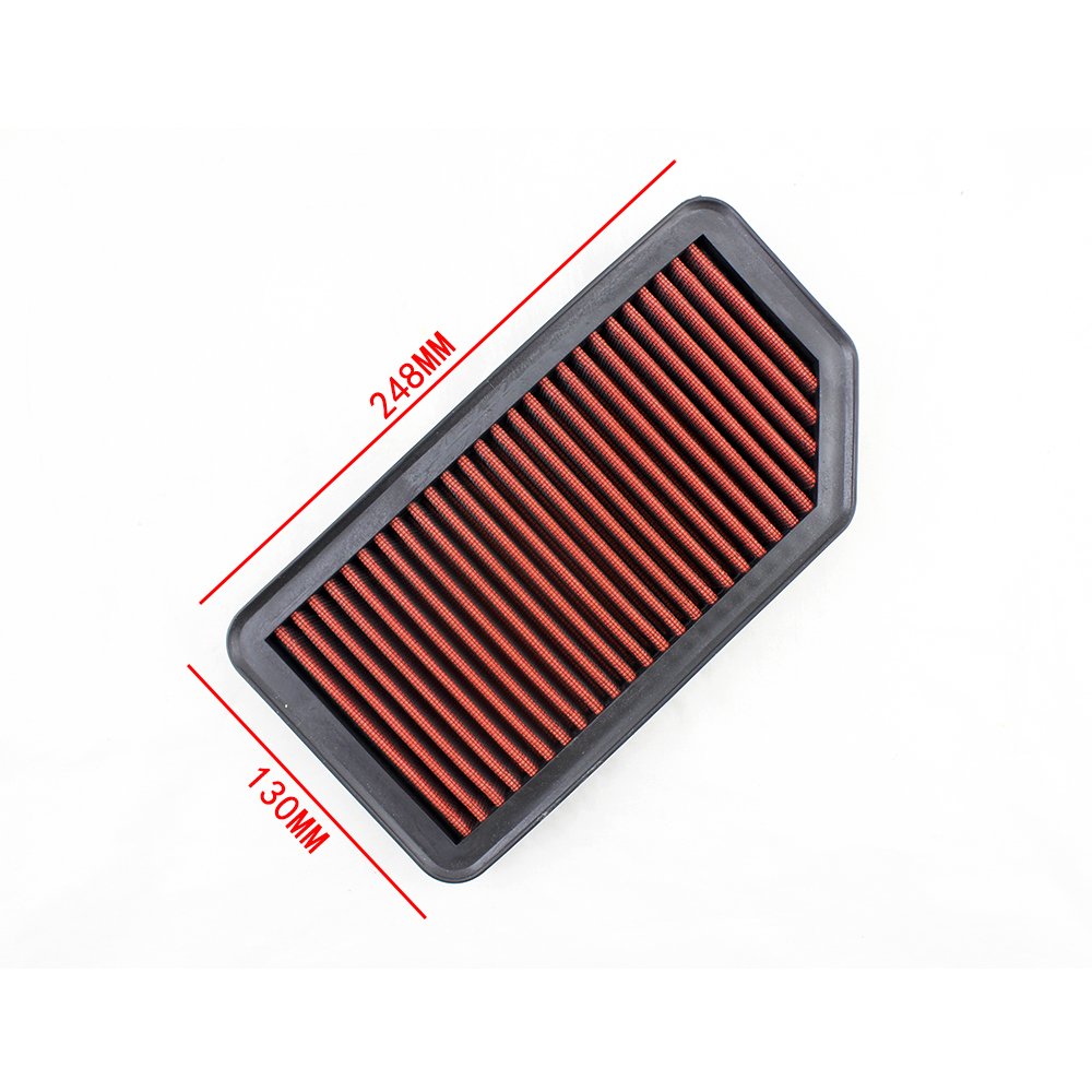 Replacement Washable Panel Sport Air Filter Fits for Hyundai I20 IX20 Kia Soul Venga Reusable High Flow OEM 28113-2K00