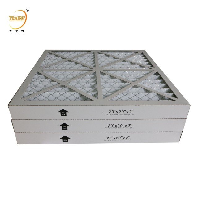 Industrial G4 F5 F6 F7 F8 F9 H13 H14 Mini Pleated Panel Activated Carbon Filter for Home Air Conditioning 20x20x1 Air Filter