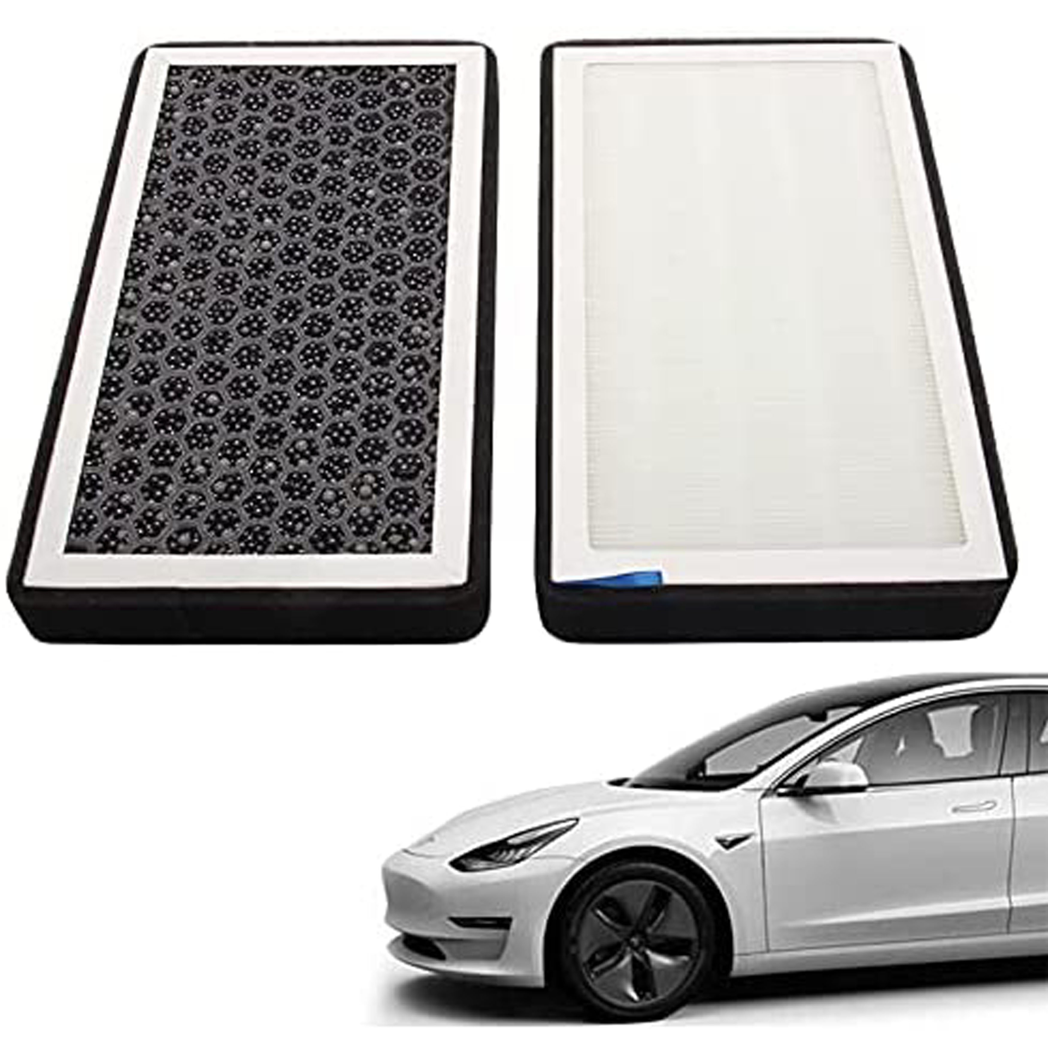New Air Filter Melt Blown Fabric Air Flow Vent Cover Trim Anti-Blocking Prevention Intake Cover for Tesla Model 3/Y