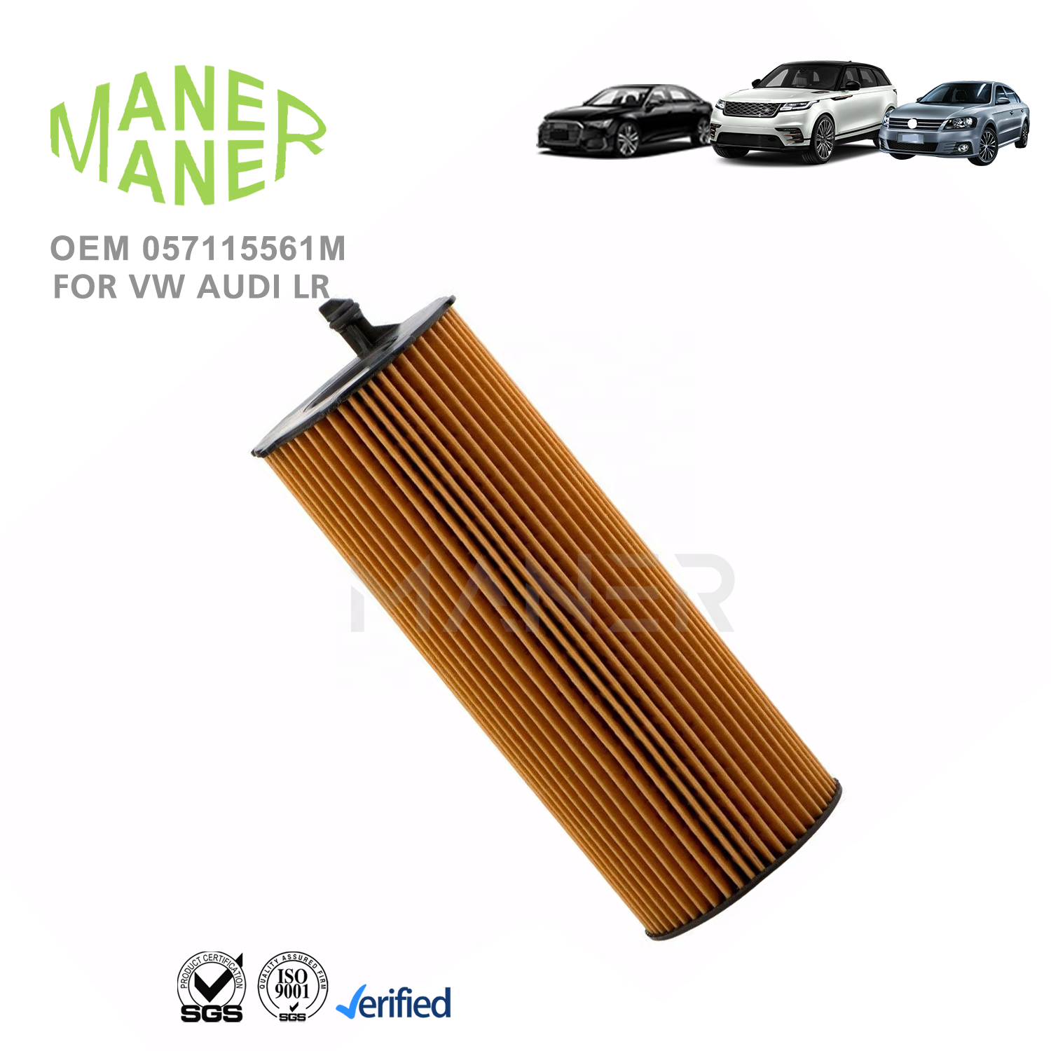 MANER Auto Engine System 057115561M Factory Wholesale Air Filter for Audi A4 A5 A6 A8 Q7 VW Phaeton 2.7 3.0 4.2 TDI