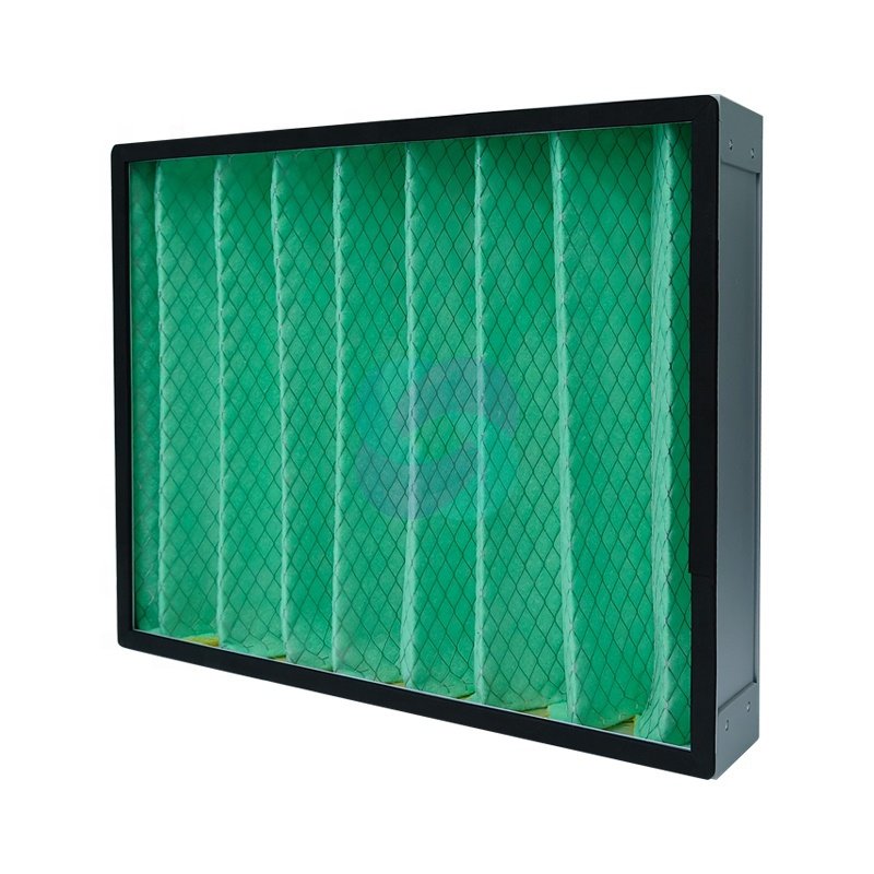 G3 G4 Washable Synthetic Fiber Folding Galvanized Steel Protection Mesh Air Filter Pre-filter Pleated Filter