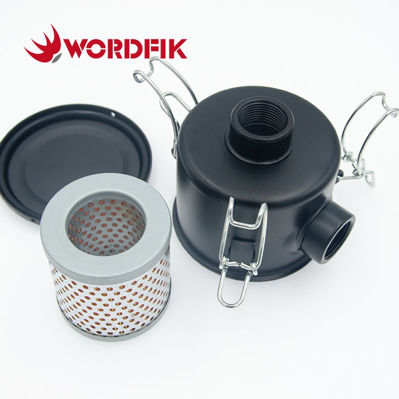 F002 F002-1 Vacuum Pump Air Filter Metal Housing 1/2" 3/4" Wordfik Spare Parts Vacuum Filter Assembly