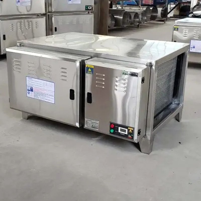 ESP Chimney Oil Fume Air Purifier Oil Mist Collector Cooking Smoke Purifier Grease Filter for Home Restaurant Commercial Kitchen