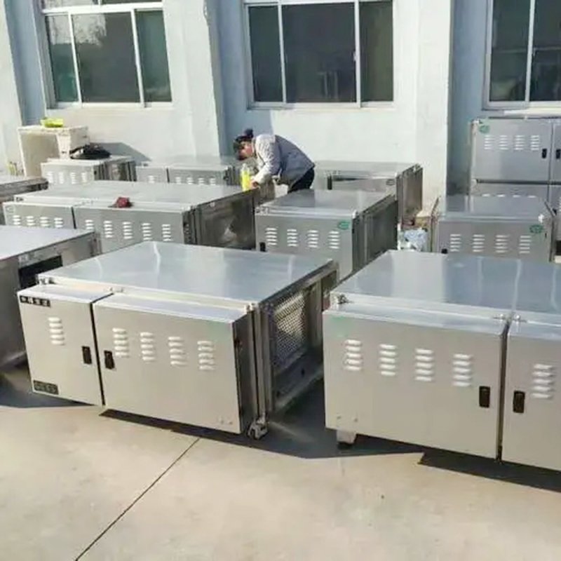ESP Chimney Oil Fume Air Purifier Oil Mist Collector Cooking Smoke Purifier Grease Filter for Home Restaurant Commercial Kitchen