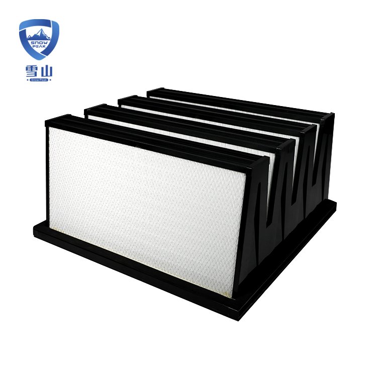 H13 H14 U15 U16 Efficiency V - Cell Plastic Frame Hepa Air Filter