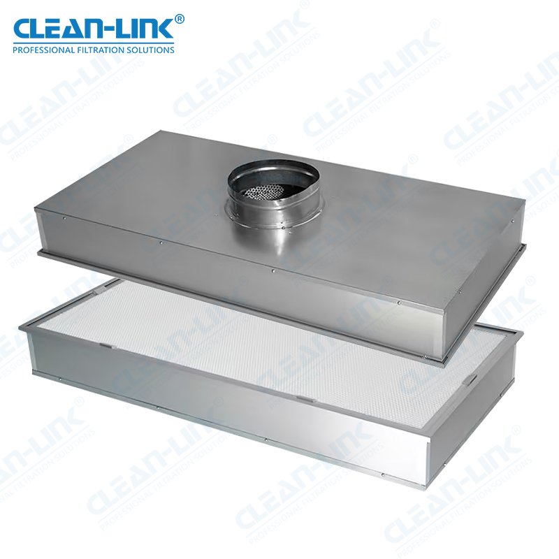 Ceiling Mounted HVAC Terminal HEPA Air Filter for Clean Room with Collar