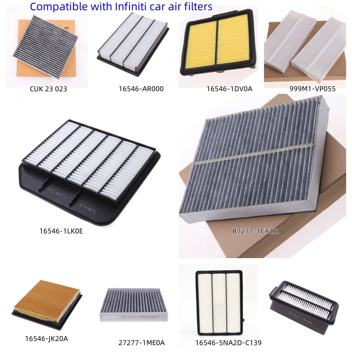 16546JK20A for INFINITI G37/EX25/EX35/GE25/M37/Q60/QX50 for G37/INFINITI air Filter