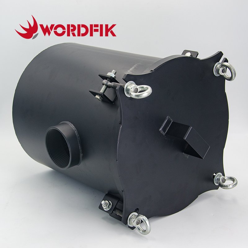 Wordfik Vacuum Parts Stainless Steel Air Intake Filter Assembly F008 4" Premium Air Filter Housing 425*335*335mm