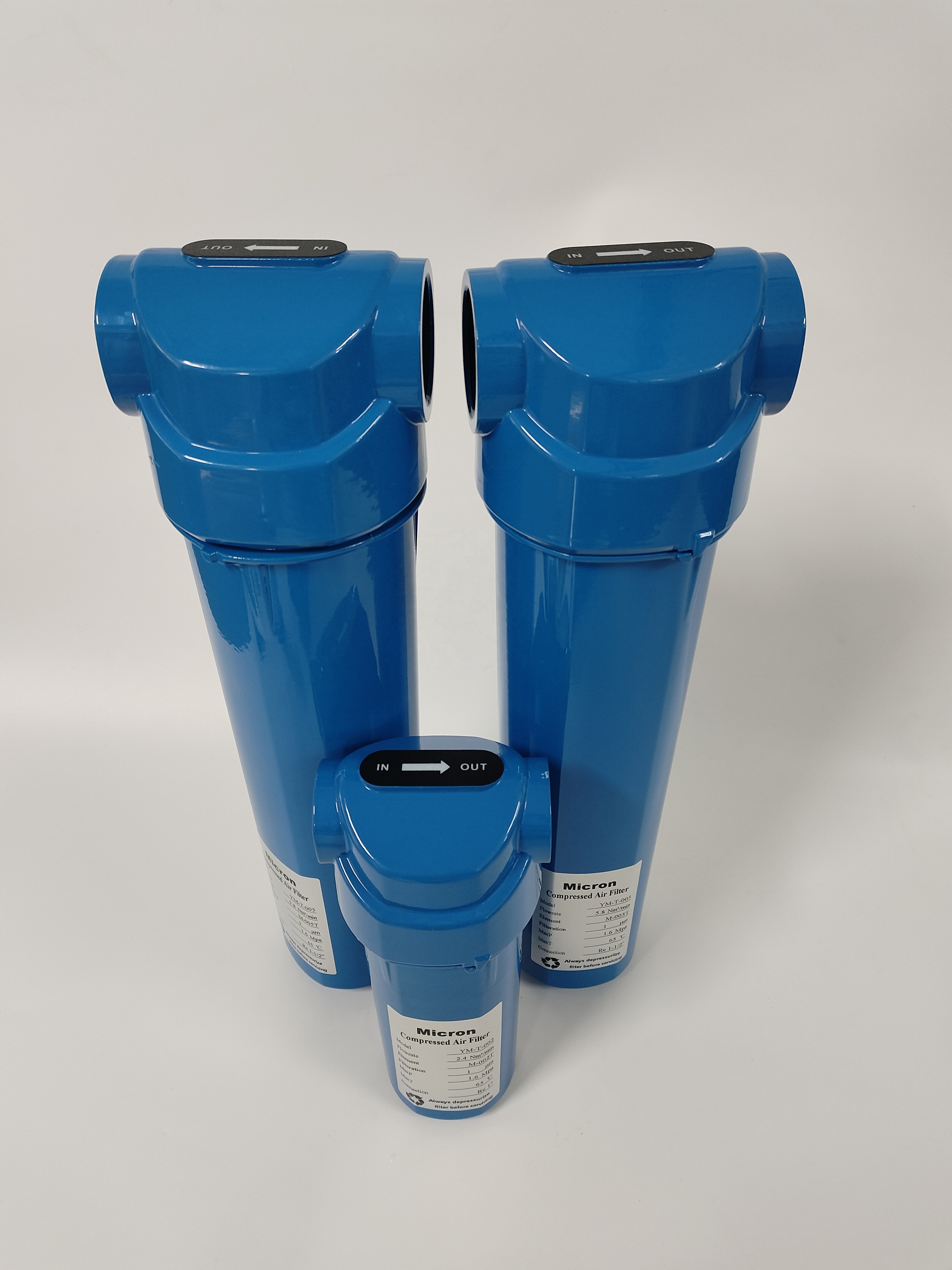 Air Filter and Filtration Products for Air Compressor Line Filters and Dryers in Industrial Manufacturing (0.4MPa ~ 1.6MPa)