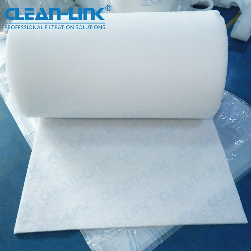 Wholesale Air Filter Material for Coarse Air Filtration System Polyester Synthetic Fiber Cotton Pre Filter Media Roll
