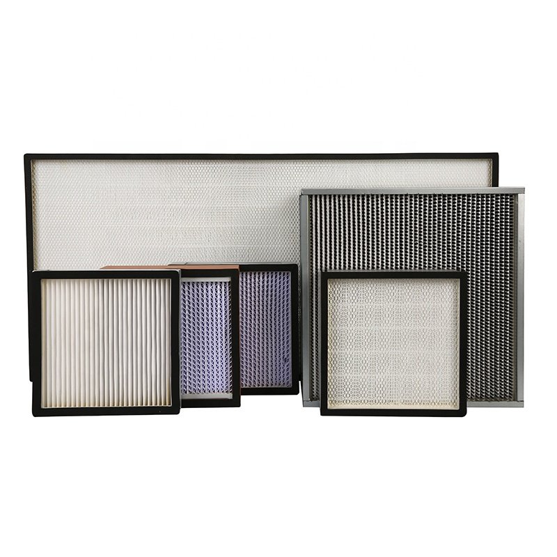 Customized 99.99% 0.3 Micron H13 H14 HEPA Filter 18'' X 24'' X 6'' for Cleanroom AHU System