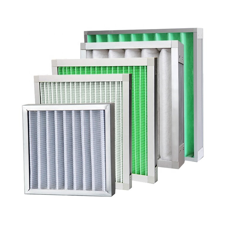 Polyester HVAC Filter Pleated Air Filter Custom Dust Odor Smell Air Filter