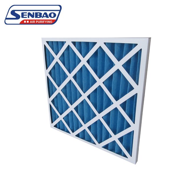 Ventilation System Synthetic Fiber Filter Pleated Panel Pre Air Filter