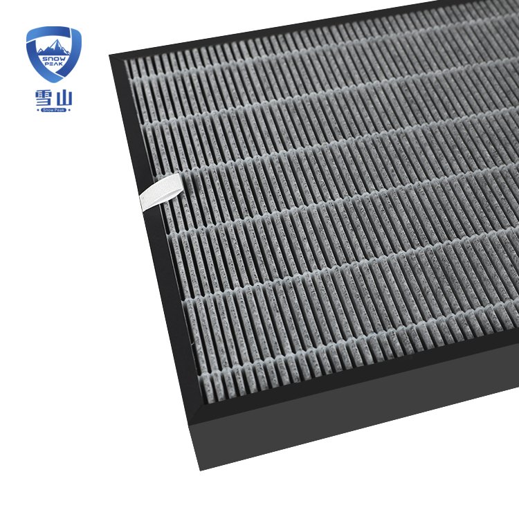 Activated Carbon Pleated Cloth Filters Media Active Carbon HEPA Air Filter
