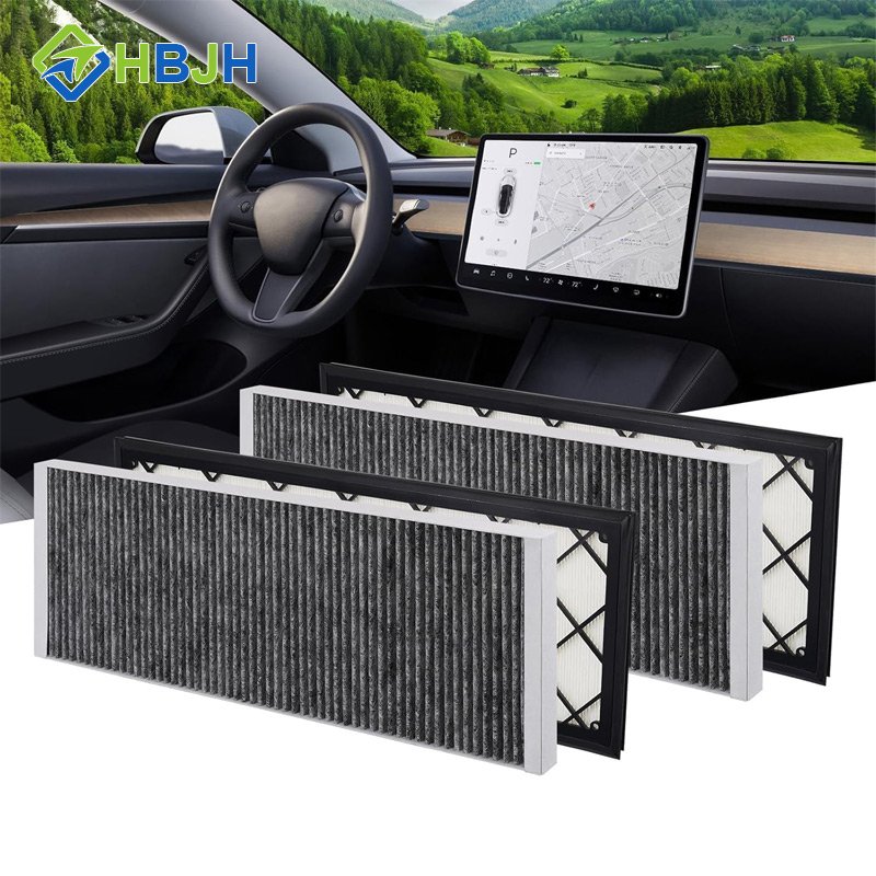 Cabin Air Filter HEPA Replacement Compatible with Tesla Model Y 2020-2025 Air Intake Filter Accessories Paper Carbon Filter