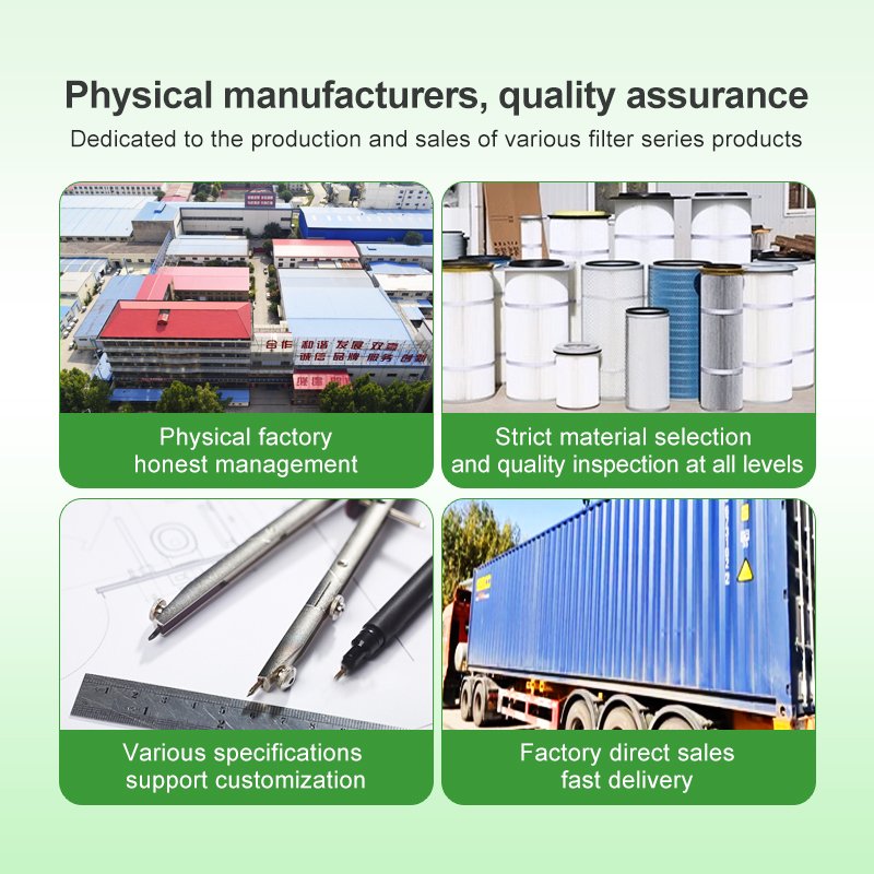 Industrial Air Filter Custom Aluminum Cap Dust Extraction Filters 3 Lug Type Dust Collection Filter Cartridge