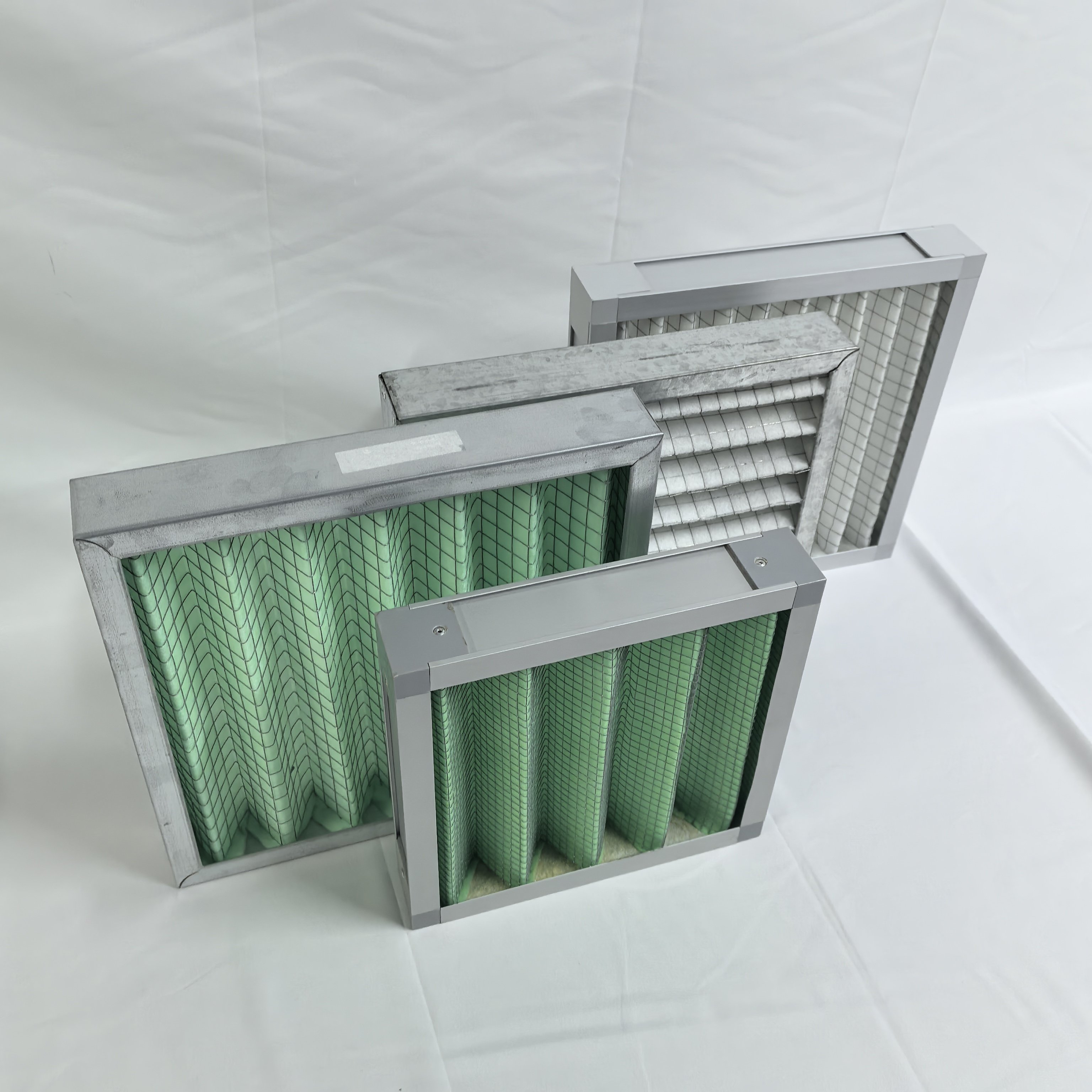 Cheap Price AC Furnace HVAC Pleated Filter AL or GAL Frame Merv8 Merv11 Merv13 Air Filter