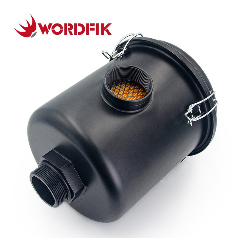 F006 2" DN50mm F006-1 3" DN80mm Vacuum Pump Air Inlet Filter Housing Wordfik Vacuum Air Filter Assembly