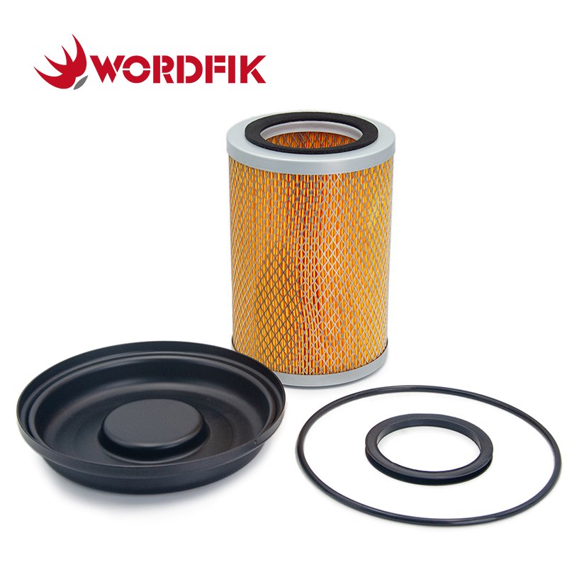F006 2" DN50mm F006-1 3" DN80mm Vacuum Pump Air Inlet Filter Housing Wordfik Vacuum Air Filter Assembly